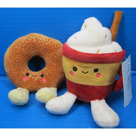 Hallmark Better Together Doughnut and Latte Magnetic Plush Set w/Tag - Picture 1 of 7